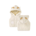 Load image into Gallery viewer, Baby Boys Girls Winter Lamb Wool Vest Wth Hat
