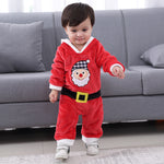 Load image into Gallery viewer, Baby Christmas Long Sleeves Romper With Hat Bodysuit
