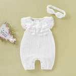 Load image into Gallery viewer, Baby Newborn Girls Romper Sleeveless Bodysuits 2-pack Outfits
