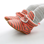 Load image into Gallery viewer, Baby Soft Sole Shoes Striped Warm Shoes
