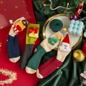 Baby Toddler Christmas Socks Boys Girls Thickening Cotton Socks