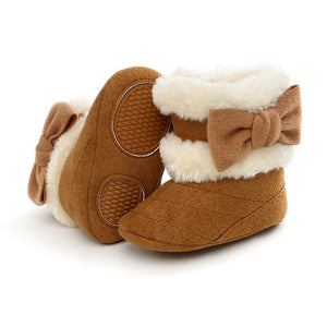 Boots First Walkers Baby Girls Boys Shoes Soft Sole Fur Snow Booties