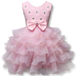 Load image into Gallery viewer, Elegant Girls Sequined Flower Puffy Princess Dress Peformance Dress
