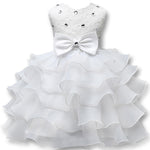 Load image into Gallery viewer, Elegant Girls Sequined Flower Puffy Princess Dress Peformance Dress
