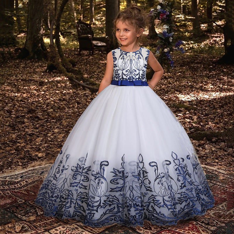 Amazon.com: Koeride Princess Long Sleeve Flower Girl Dresses Appliques  Ruffles Tulle Pageant Dress Ball Gown Kids Communion Party Gowns Black Size  2: Clothing, Shoes & Jewelry
