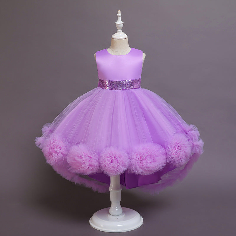 BabeDear Jamboree Kids Clothes Girls Pageant Princess Flower Dress Kids Prom Puffy Ball Gowns