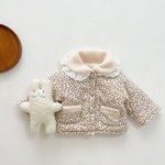 Load image into Gallery viewer, Infant Baby Toddler Winter Floral Warm Quilted Cotton Jacket For 0-3 Years
