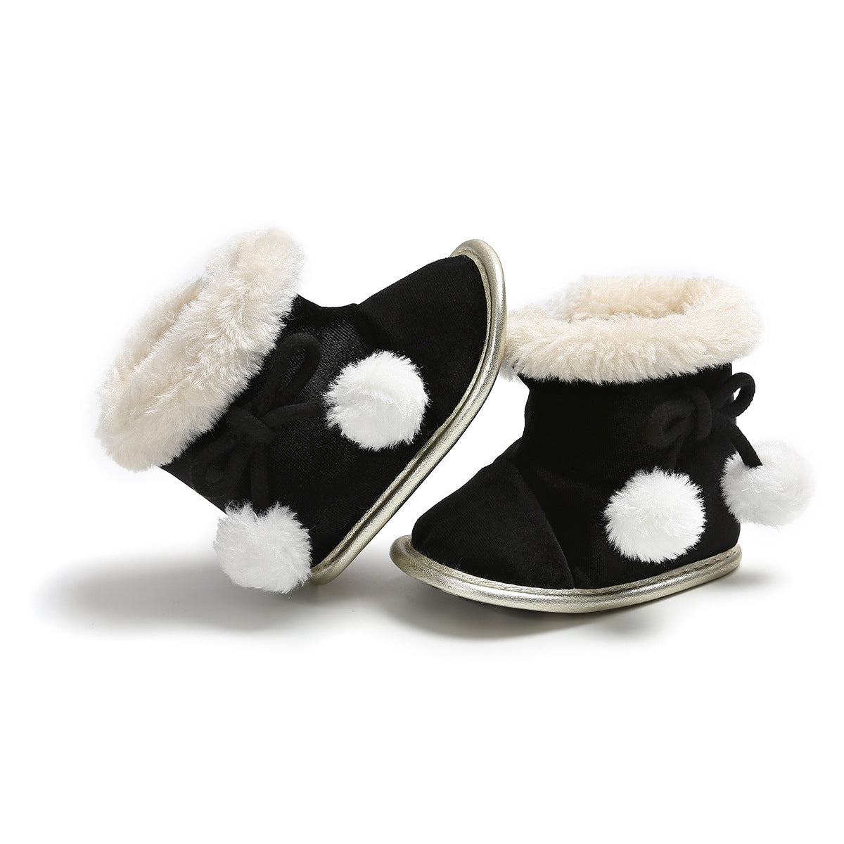Kids Baby Girls Winter Boots Footwear Soft Sole Shoes For 0-1 Years