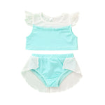 Load image into Gallery viewer, Toddler Girl Ruffled Sleeve 2 Pieces Swimsuit
