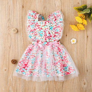 Toddler Girls Princess Dress Summer Bowknot Tulle Skirt