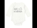 Load and play video in Gallery viewer, BabeDear Baby Infant Unisex Long Sleeve Cute Cotton Romper Bodysuit Summer Outfit Clothes White 0-24 Months
