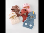 Load and play video in Gallery viewer, Baby Boys Girls Winter Lamb Wool Vest Wth Hat
