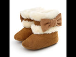 Load and play video in Gallery viewer, Boots First Walkers Baby Girls Boys Shoes Soft Sole Fur Snow Booties
